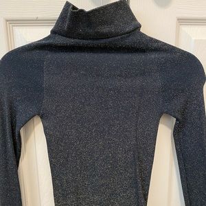 Dark Green Shimmering Free People Bodysuit